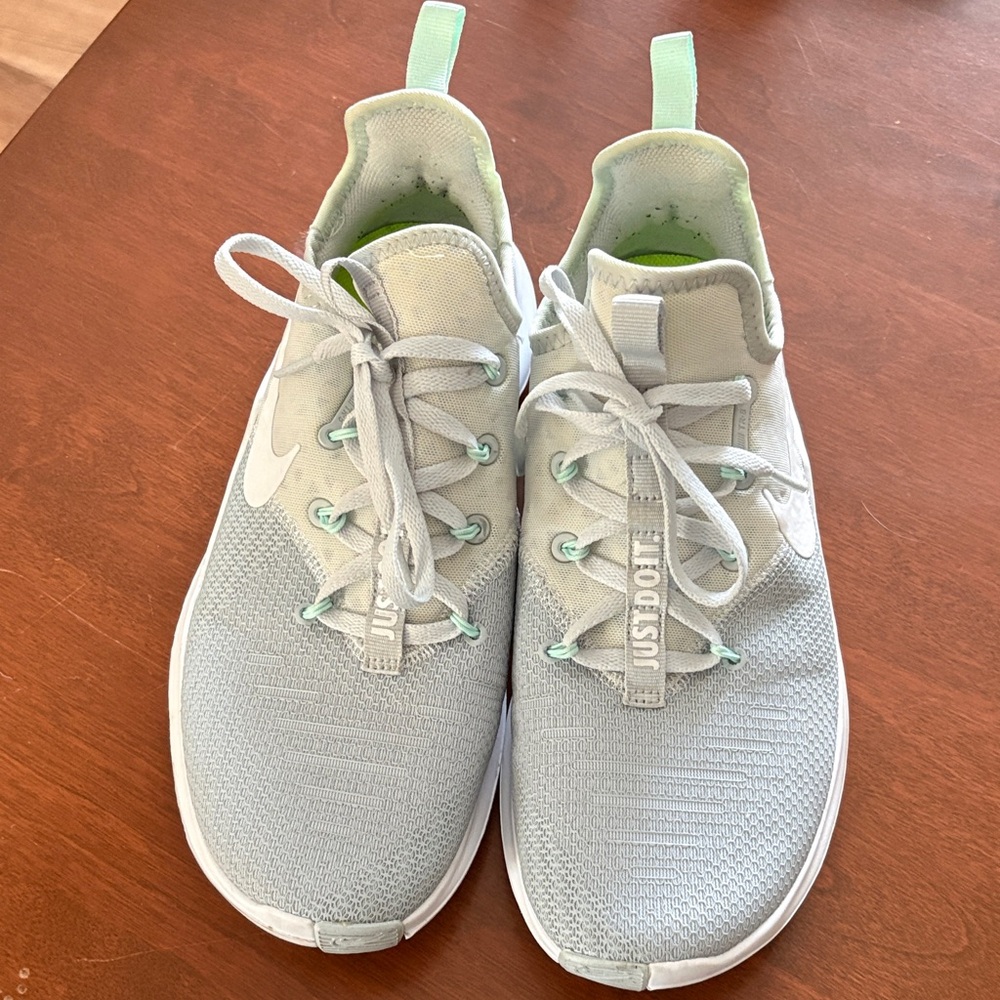 Nike Gray and Mint Green Athletic Shoes
